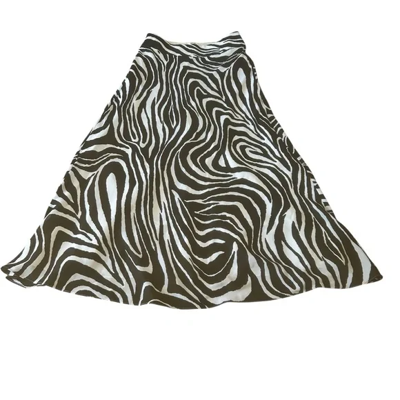 Banana Republic Zebra Print Maxi Skirt New NOTE Size 2 Fits size 6 slight flaw - Picture 8 of 10